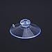 Double Sided Suction Cups:OUNONA 50 Pieces Clear Suction Cups PVC Plastic Suction Cup without Hooks (45mm)