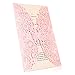 BingGoGo 30x Pearl Paper Laser Cut Invitations , For Baby Shower, Wedding, Mother's Day ,Brides Bridal Shower, Graduation Celebration, Birthday, Party Invitation,Thank You Cards (Pink)