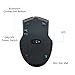 Tsmine Silent Rechargeable Wireless Mouse Noiseless Mute Mouse,3 Adjustable DPI,6 Buttons for for Laptop, MacBook 2017 and Android OS Tablet, Black