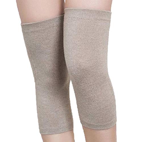Hogor Knee Brace Sleeves Wool Compression Soft Elastic Breathable Knee Pads Support Leg Protection Guard for Fitness Running Weightlifting 1 Pair