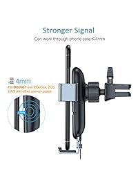 VANMASS   Soporte universal para coche con cargador inalámbrico certificado Qi y sensor de gravedad, compatible con Samsung Galaxy Note 9   S9   S9 +   S8, iPhone XS   XS Max