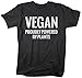 Shirts By Sarah Men's Vegan Shirts Proudly Powered By Plants T-Shirt