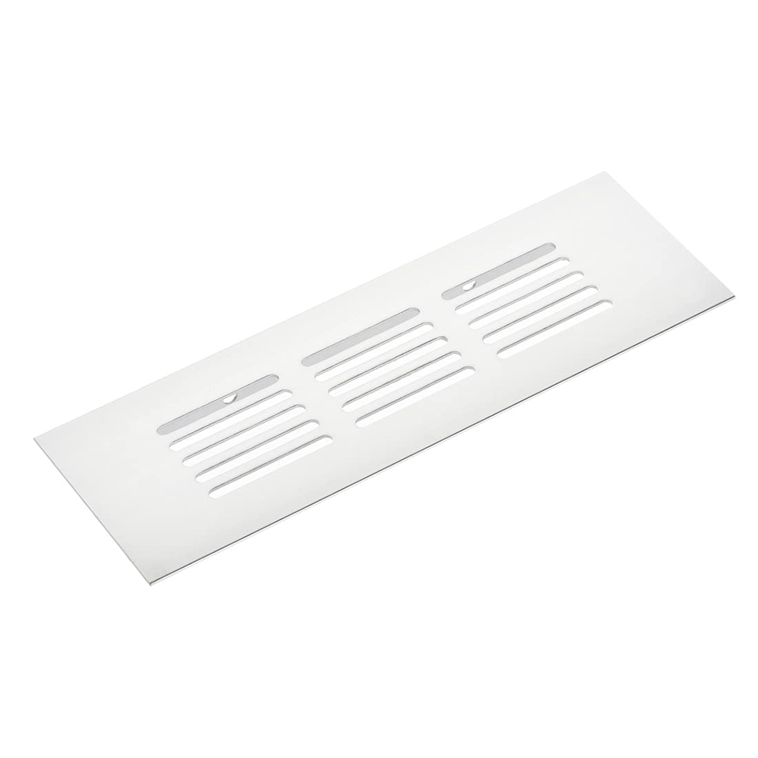 sourcing map Rectangle Shape Ventilation Grille Aluminum Alloy Louvered Air Vent 5.9 x 1.97 Inch for Wardrobe Cupboards