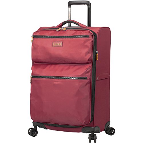 Lucas Designer Luggage Collection Expandable 28 Inch Softside Bag