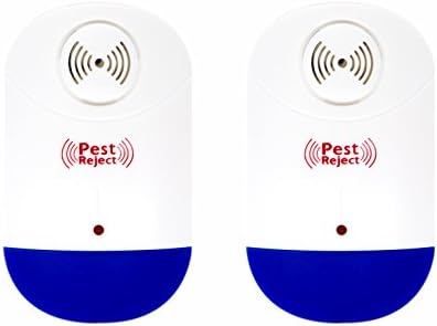 JELLEO Ultrasonic Pest Repeller - 2 Pack Plug In Electronic Repellent for Insects &amp; Rodents - A3502