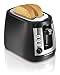 Hamilton Beach 2 Slice Extra Wide Slot Toaster with Keep Warm & Bagel Settings, Shade Selector, Toast Boost, Auto-Shutoff and Cancel Button, Black (22810)