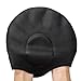 Orgrim Long Hair Swim Cap,Waterproof Silicone Swimming Cap for Adult Woman and Men,Keeps Hair Clean Ear Dry with Nose Clip and Ear Plugs (Black)