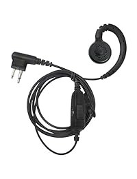Artisan Power P-56517: Auriculares en forma de D de 2 cables para Motorola CLS1410 y CLS1100 radios de 2 vías: PMLN5001, HKLN4599, 56517