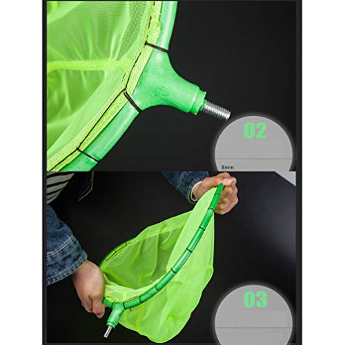 BESPORTBLE Kescher Angeln Fischernetz Eva Netz Mesh Kescher ohne Stiel Unterfangskescher Angelkescher Angelzubehör für… – Bild 7