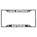 FANMATS 14892 San Antonio Spurs Chrome Metal License Plate Frame, Team Colors, 6.25in x 12.25in