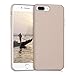 kwmobile Case Compatible with Apple iPhone 7 Plus / 8 Plus - Soft Durable Shockproof PU Leather Smartphone Cover - Beige