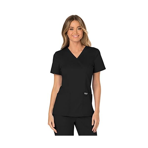 Workwear Revolution Women Scrubs Top Mock Wrap WW610
