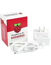 Raspberry Pi 4 Power Supply USB-C 5.1V 3A (White, UL Listed)
