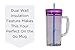 Bubba Envy Insulated Tumbler with Straw, 48oz- Ideal Travel Mug with Handle that is Impact, Stain, Sweat, and Odor Resistant - Insulated Water Bottle to Take on the Go - Purple