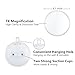 Gotofine 7x Magnifying Makeup Mirror with 2 Suction Cups and Hanging Hole, Round, Clear & Transparent for Wall Mounting