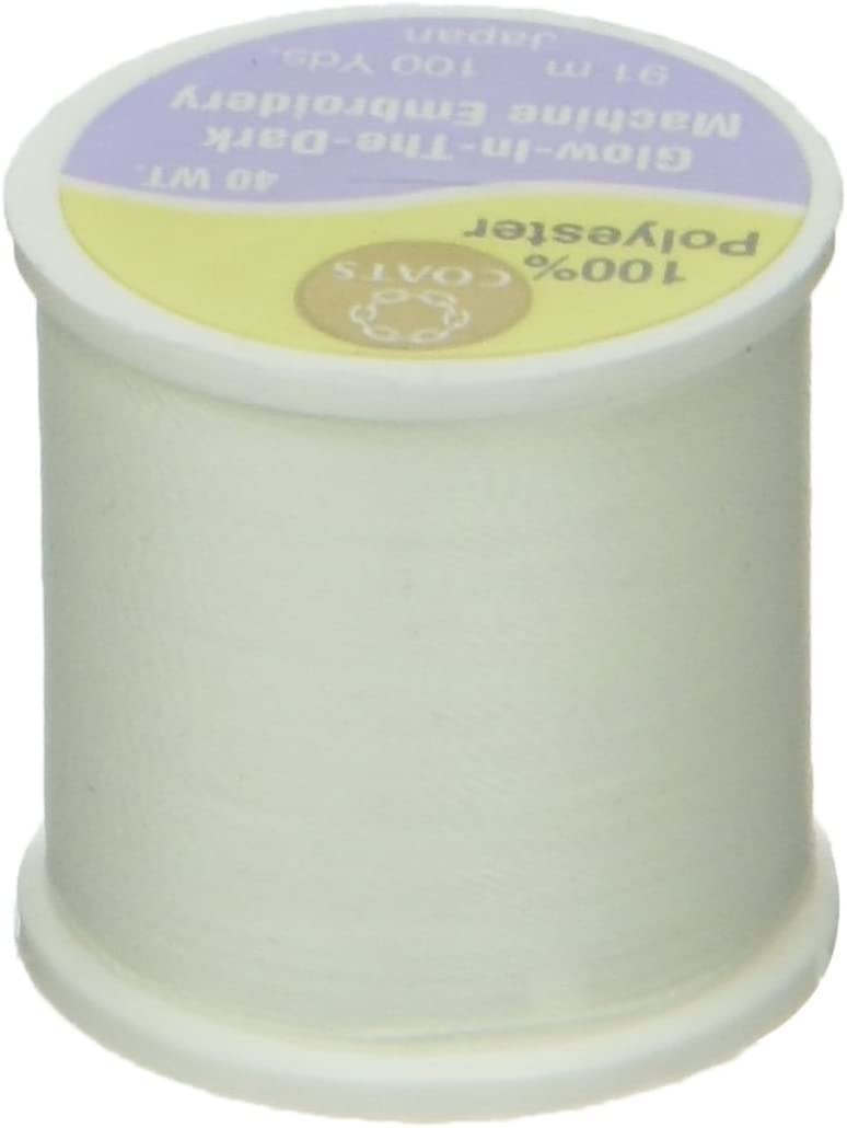 Glow In The Dark Thread 100 Yards-White
