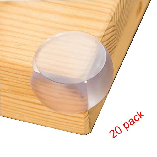 Wecando 20 PCS Medical Grade Clear Baby Corner Guards (Ball Shape, Matte Finish) - Baby Proofing Corner Protector - Child Proof Corner Cover Corner Bumpers - Baby Safety Corner Guards - Thumbnail 7