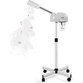 TASALON Professional Facial Steamer, Hot Mist Spray, Vaporizador Facial Steamer for Esthetician, Height Adjustable, SPA at Home, White