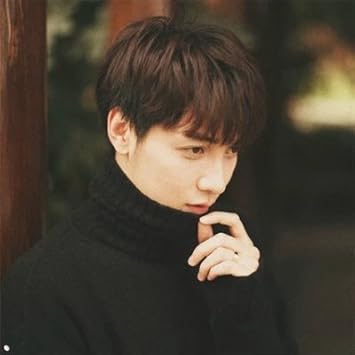 Amazon Com Straight Hair Korean Version Of The Iux Of Men And