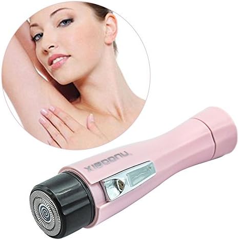 Waker Women Hair Shaver Electric Cordless Hair Trimmer Mini Wet Dry Razor for Face/Armpit/Arm/Leg,Painless