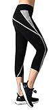 Neonysweets Womens Capri Workout Pants Yoga Pants Active Running Leggings