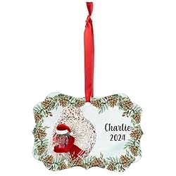 White Wyandotte Chicken Christmas Ornament 2024
