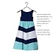 Summer Cute Mommy and Me Boho Striped Chevron Maxi Dresses