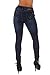 Style N039– Colombian Design, Mid Waist, Butt Lift, Levanta Cola, Skinny Jeans in Dark Blue Size 7