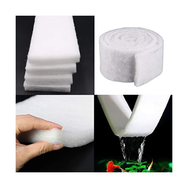 POPETPOP Spugna Filtrante Biologica del Cotone per Acquario POPETPOP POPETPOP Spugna Filtrante Biologica del Cotone per Acquario
