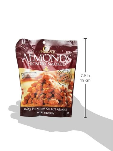 Madi K's Hickory Smoked Almonds, 11-Ounce Pouches (Pack of 4)