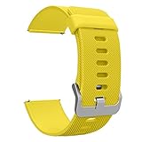Fitbit Blaze Accessories Classic Band Large, UMTele Soft Silicone Replacement Sport Strap Band with Quick Release Pins for Fitbit Blaze Smart Fitness Watch Yellow, Frame Not Included (6.7