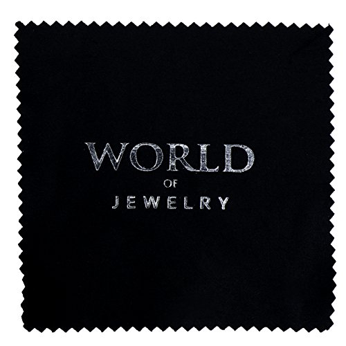 Worldjewelry Silverware Jewelry Care Cleaning & Polishing Black Cloth, Chemicals-Free