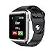 Bluetooth Smart Watch Touch Screen, Qidoou Smart Fitness Watch Camera Pedometer Calories Tracker Call/Message Reminder Music Player Compatible Android iOS Men Kids(Silver)
