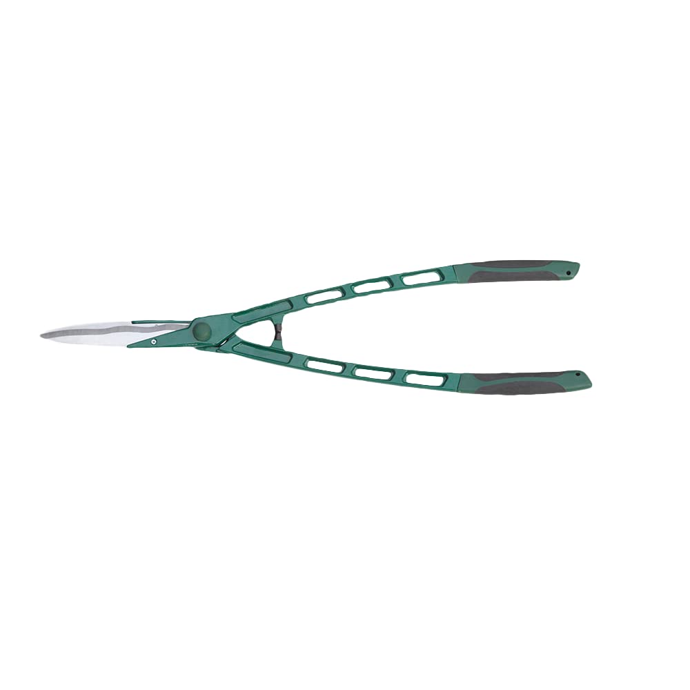 Easylife Lightweight Hedge Shears - Long Handled Garden Shears for Pruning and Trimming - 67cm Aluminium Handles with Non-Slip Grips - Cuts Stems up to 1.3cm Thick, 68L x 5W, Green