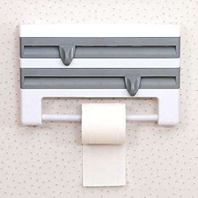 Cling Film Holder Wall Mount Kitchen Roll Dispenser Cling Film