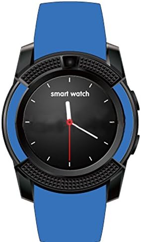 Kassica Bluetooth Smart Watch Sports Fitness Tracker SD Card SIM Card Smartwatch Phone Pedometer Sleep Monitor Walking Distance Wireless Smart Bracelet for IPhone6s IOS Android Phones (Blue)