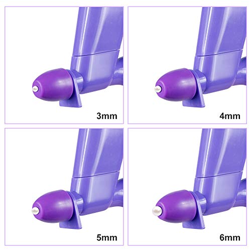 2 Pack Plastic Pearl Applicator Fondant Cake Decorating Tool Pearl Ball Applicator Sugarcraft Cake Tools for Cake Decoration with 1 set contains 4 adapters (3mm, 4mm, 5mm, 6mm) - Thumbnail 3