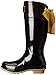 Joules Women's Evedon Rain Boot, Black, 7 M US