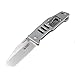 KUBEY EDC Multitool Pocket Folding Knife with Clip,Stainless Steel Tanto Blade,Anodized Aluminum Handle Glass Breaker Opener,3-4/5-Inch Closed