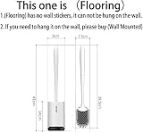 MEKEET Silicone Toilet Brush and Holder 3 Pack White PP TPR view 2