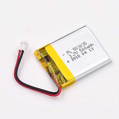 3.7V 500mAh 503035 Lipo battery Rechargeable Lithium Polymer ion Battery Pack with JST Connector