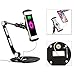 suptek Aluminum Tablet Desk Stand for iPad, iPhone, Samsung, Asus and More 4.7-11 inch Devices, 360° Flexible Cell Phone Holder Mount, Good for Bed, Kitchen, Office (YF208D)