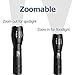HAUSBELL Extended Upgraded A100 Pro Flashlights 2 Pack, One Button Flash Tactical Led Flashlight, High Lumens Flash Light, Zoomable 5 Modes Camping Lights for Outdoor Hiking Emergency and SOS （2Pack）