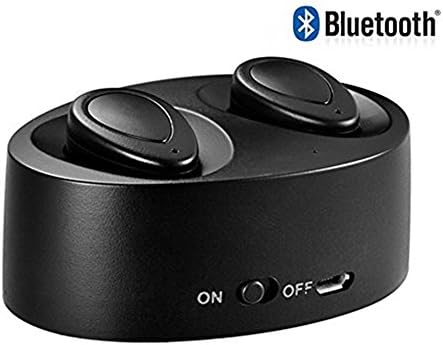 Suroskie Mini True Wireless Bluetooth Earbuds Twins Stereo Headset & EDR Microphone with Charging Dock for Moto Moto g5s Plus Honor 9 lite Mobile