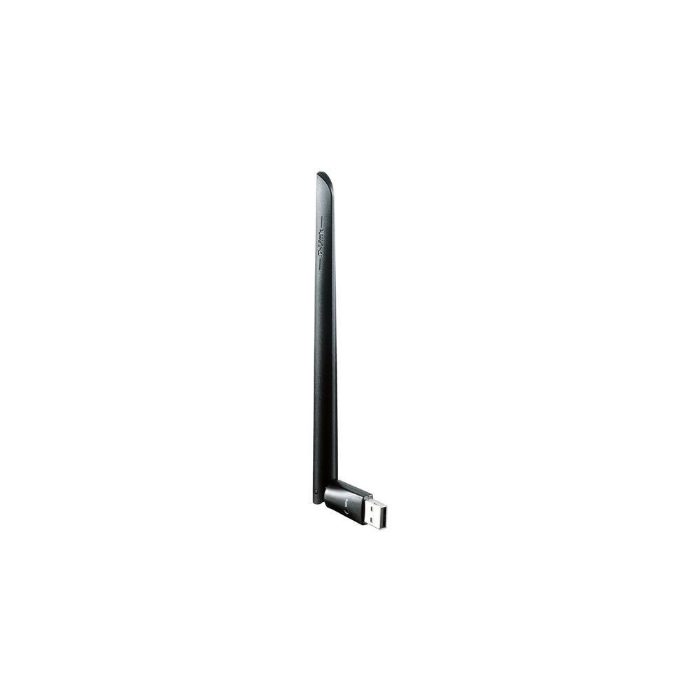 D-Link DWA-172 High-Gain Wi-Fi AC600 USB 2.0 Wireless Adapter with External Antenna , Black โ image 1