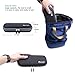 Aiscool Big Capacity Pencil Case Pen Pouch Holder Bag Stationery Box Large Storage EVA Hard Shell for School Supplies Office Stuff(Black)