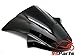 9sparts® Black Smoke Double Bubble Transparent Windscreen Windshiled for 2011 2012 2013 2014 2015 Kawasaki Ninja ZX-10R ZX10R