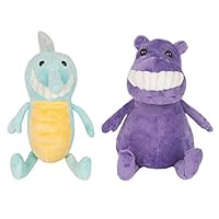 FRANKIEZHOU Stuffed Animal Plush Toys Cute Hippo Seahorse 8.5