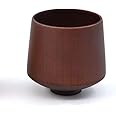 Naturoom Wooden Cup, Japanese style Tea Cup, Beer, Coffee Mug, Brown Solid Wood perfect for Cold or Hot Drinks, 6.7Oz (Brown)