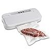 Food-Sealer-Automatic-Vacuum-with-Non-Vacuum-Seal-Optio-LED-Indicator–Preserve-Dry-Moist-Foods-Fresh-up-to-3-Months–Lightweight-Fits-up-12-Inch-Rolls–5-Free-Bags-White